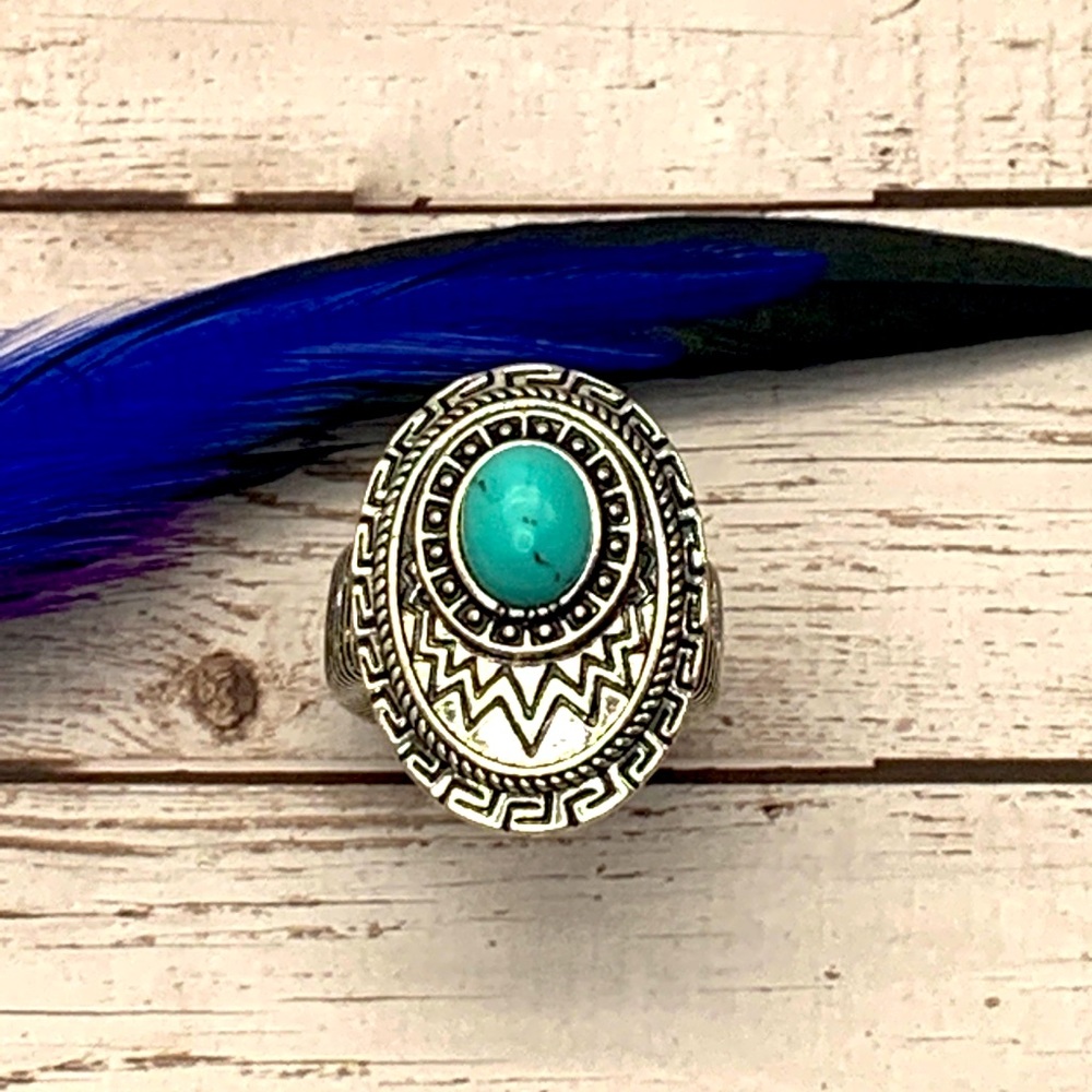 Turquoise Blue Ring - Picture 2 of 4